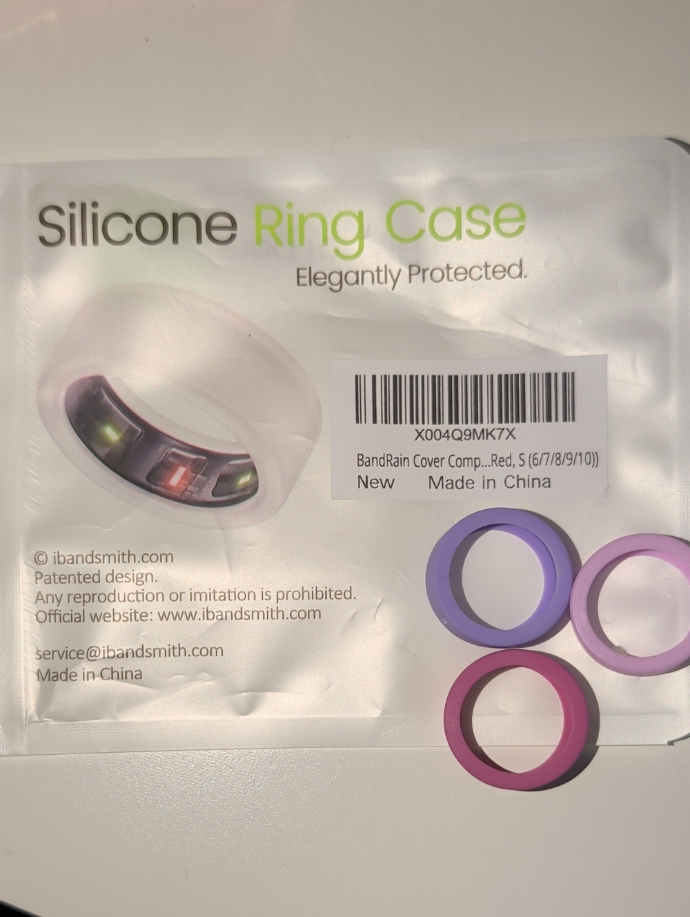 Set Of Silicone Oura Ring Case - Purple & Pink Rings